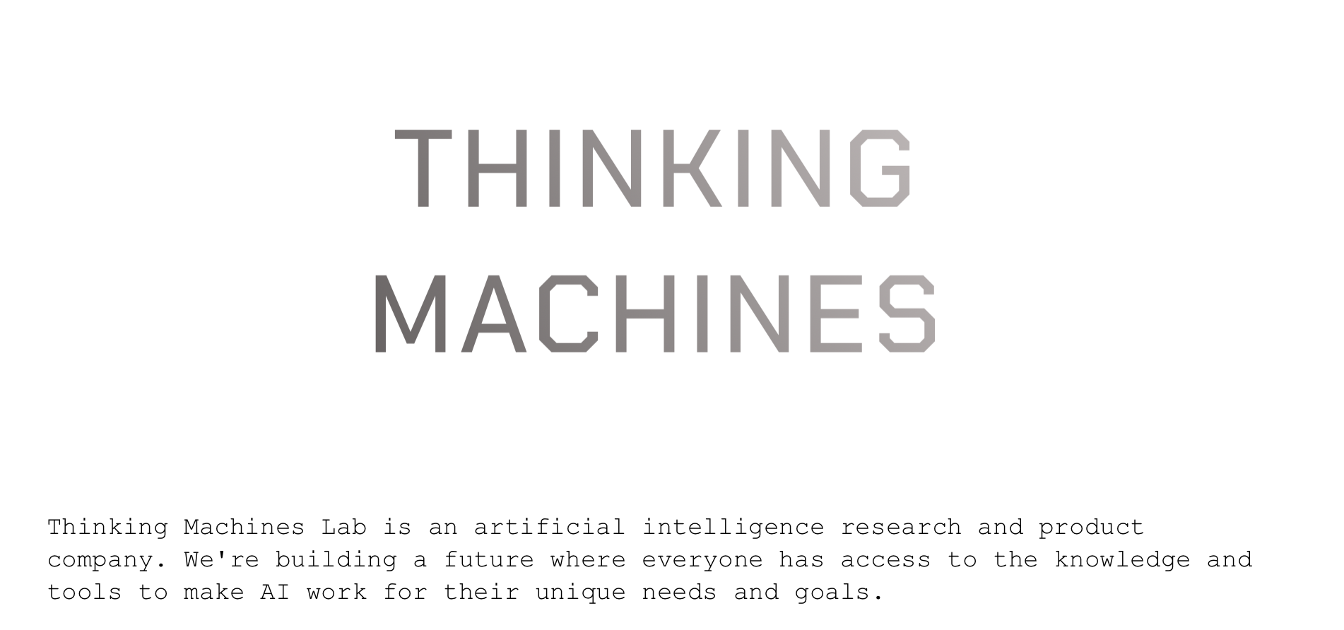 Thinking Machines